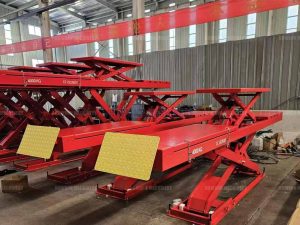 Flush mount heavy duty car lift mechanism