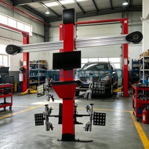 HOWANN 3D wheel alignment machine in auto repair shop
