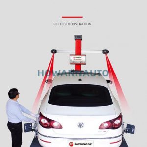 HOWANN 3D wheel alignment machine in auto repair shop