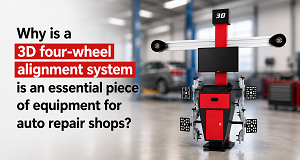 3D four-wheel alignment system