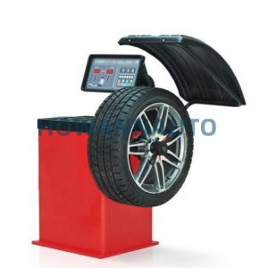Automotive tire dynamic balancing machine